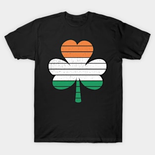 Funny St Patricks Day Vintage Retro Clover T-Shirt